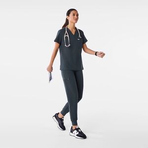 FIGS Kade Cargo + Catarina Scrub Set XXS NWT Dark Harbor